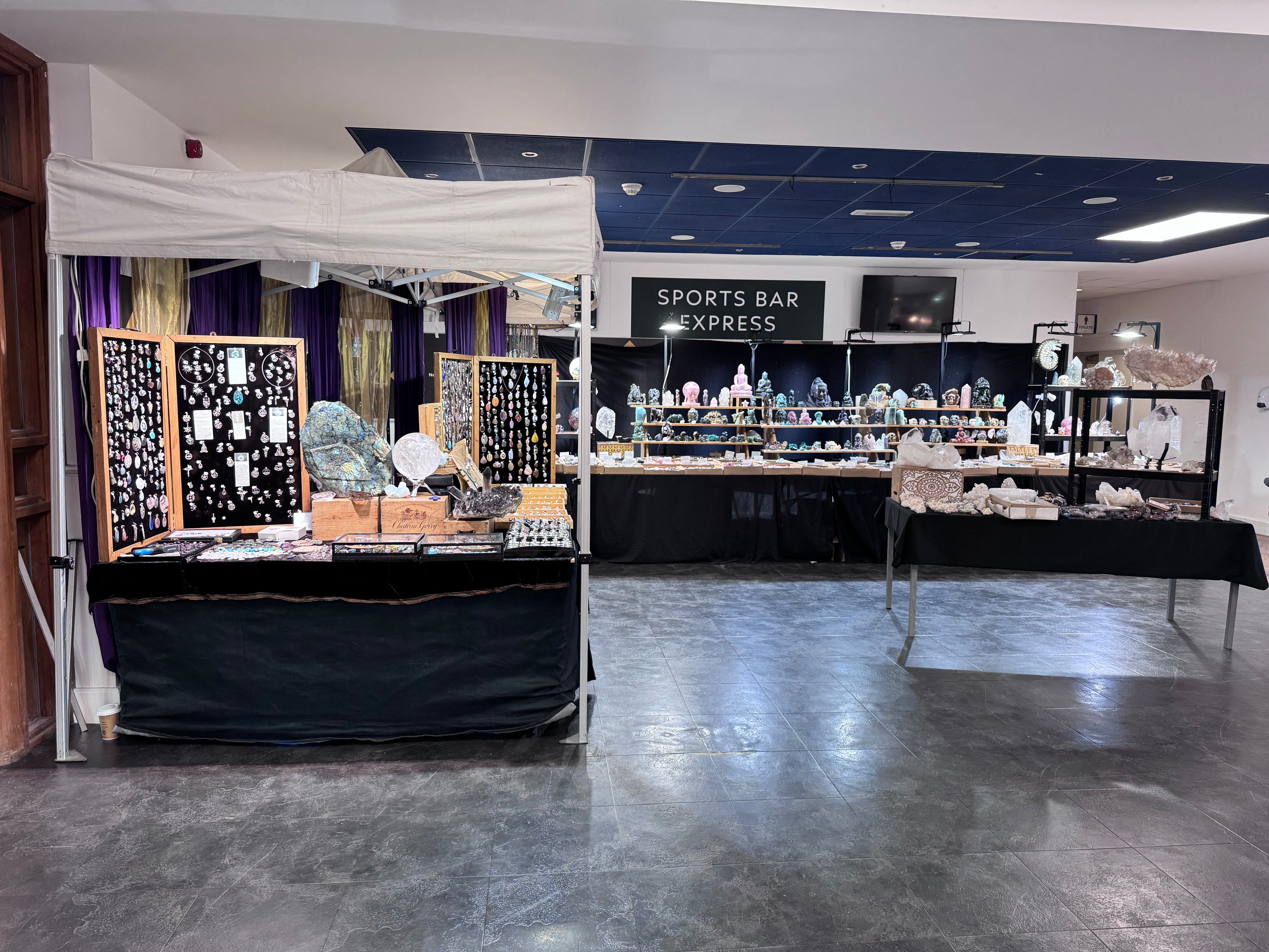 exhibiting at the south of england mineral show